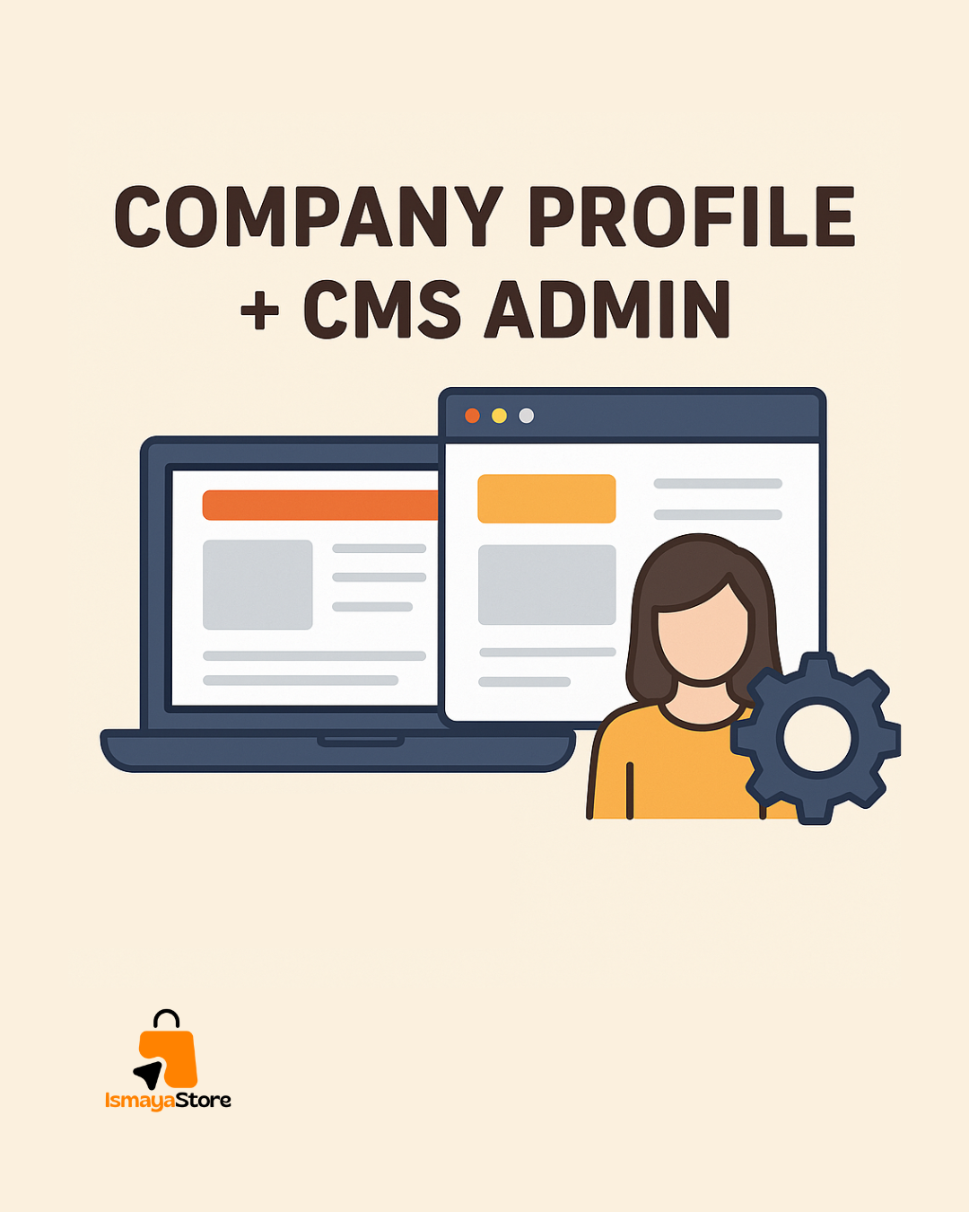 Company Profile + CMS Admin - Kelola Sendiri